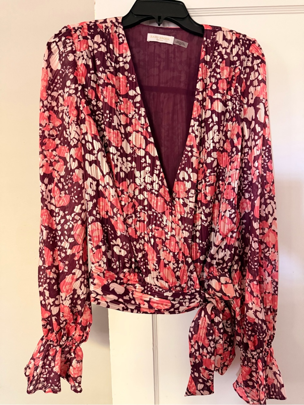 Ramy Brook Floral Wrap Top